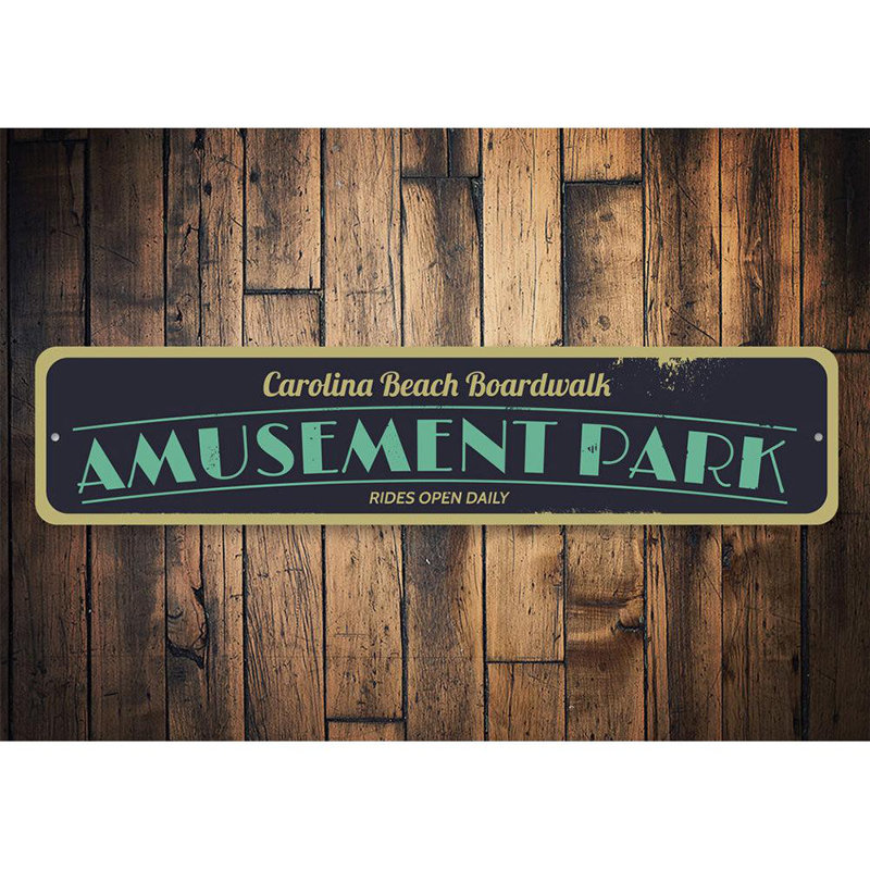Panneau en aluminium Amusement Park, H 4 po x l 18 po x P 0,04 po