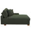 Chaise longue moderne rembourrée avec deux coussins et pieds en bois massif l 42,2 po Yalisa-1837404261-1853556373