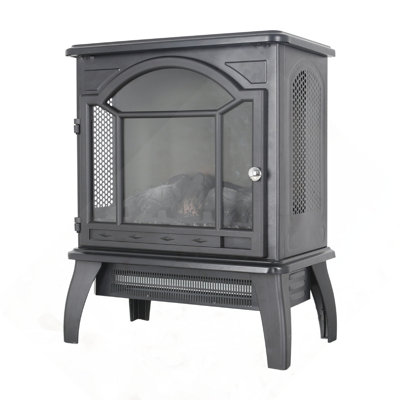 18" 3D  Flame Electric Infrared Quartz Fireplace Stove With Remote Control