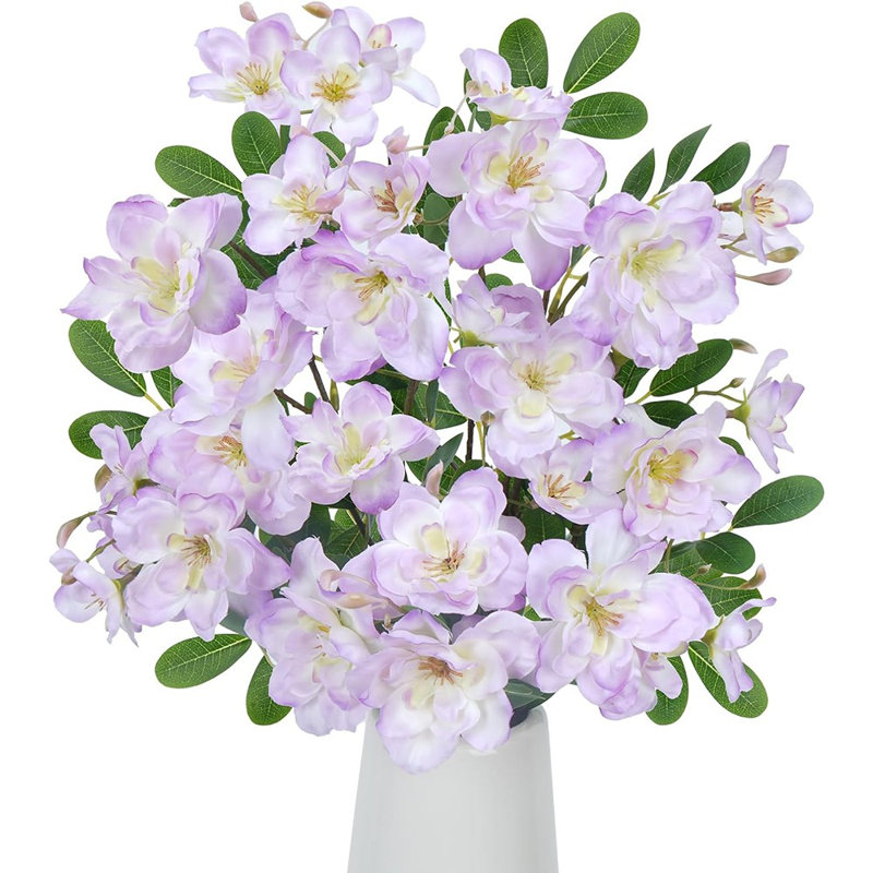 3 PCS Cornouiller artificiel lilas fleurs printanières soie arrangement floral