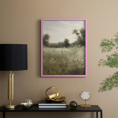 Vintage Landscape XII Framed Print - Solid Wood