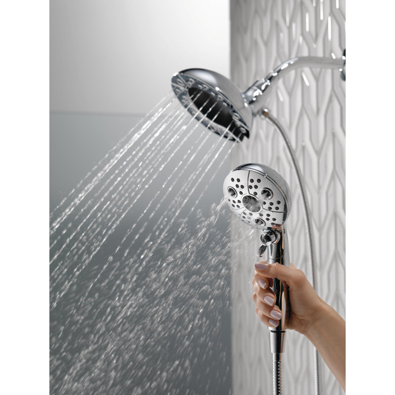Pomme de douche universelle avec technologie H2Okinetic, Chrome