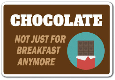 Plaque chocolat non seulement pour le déjeuner