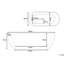 Neill 1500mm x 750mm Soaking Acrylic Bathtub-473974638