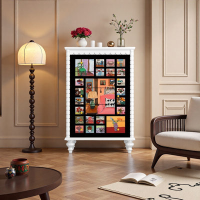 Compact Solid Wood Storage Chest
