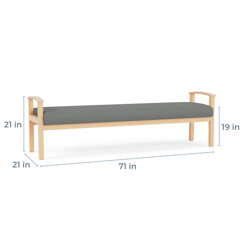 Banc en bois massif Amherst, Naturel, Journée portes ouvertes sur l'astéroide