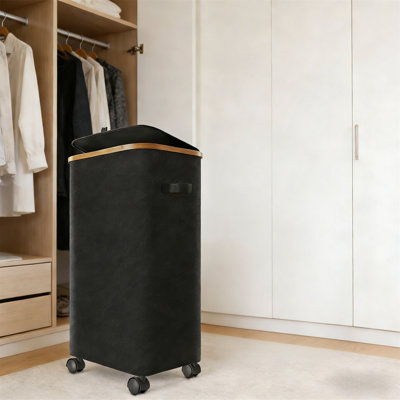 Premium Folding Laundry Cart With Wheels
