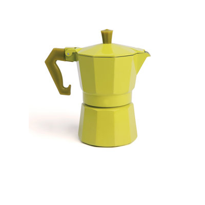 Excelsa coffee maker (moka) Chicco Color aluminium 14 cl yellow