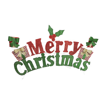 Gutierrez Lighted Merry Christmas Sign
