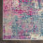 Tapis abstrait rose / bleu / orange / ivoire Abbate-1755712693
