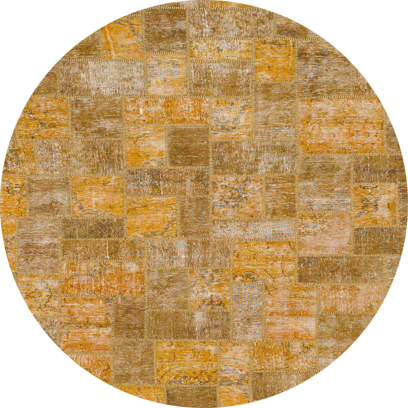 Tapis abstrait moderne 1504, Rond 4 pi