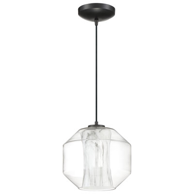 Luminaire suspendu géométrique à 1 lumière Nasser