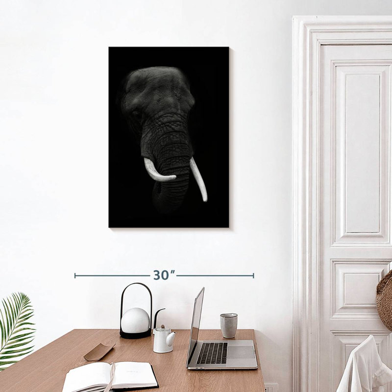 Éléphant de minuit, H 30 po x l 20 po