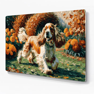 Dogs Cocker Spaniel Brown Metal Wall Art