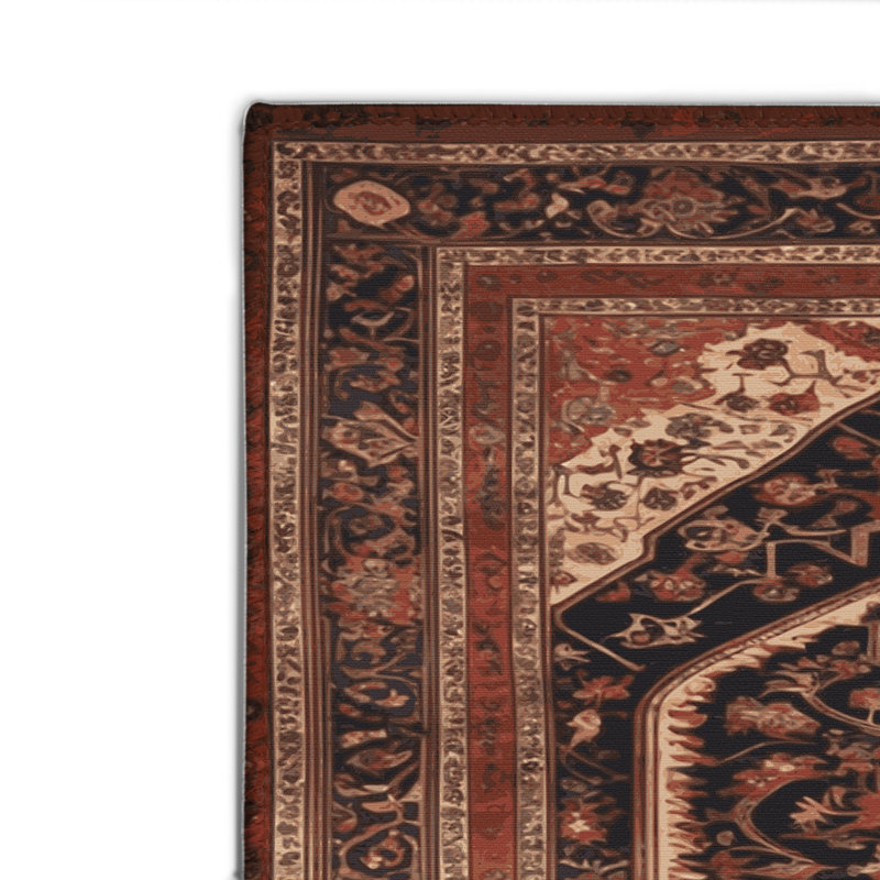 Tapis d'intérieur et d'extérieur brun Persian, Rectangulaire 2 pi x 3 pi