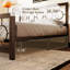 Lit plateforme en métal avec tête de lit et pied de lit Avren Vintage-1063910078-1063910076