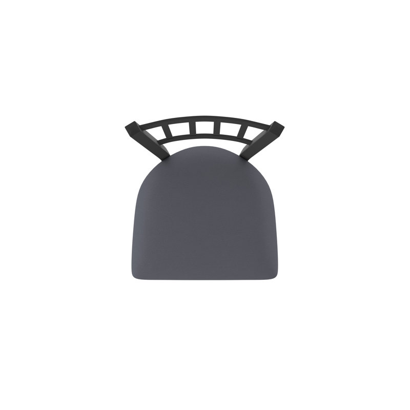 Tabouret pivotant 810 Contessa, Noir froissé, Tabouret de comptoir (siège d'une hauteur de 25 p, Tempête Canter
