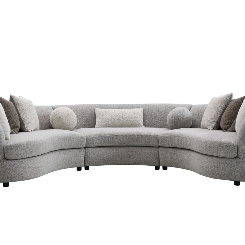 Canapé modulaire Boucle avec 9 coussins