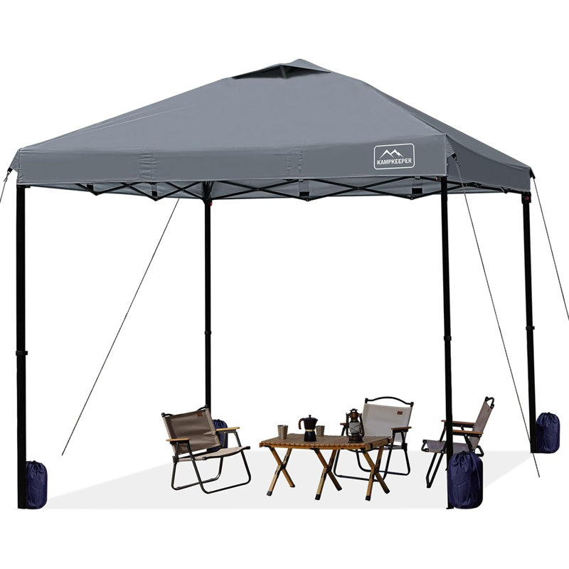 Tente pop up commerciale pour 12 personnes, Gris