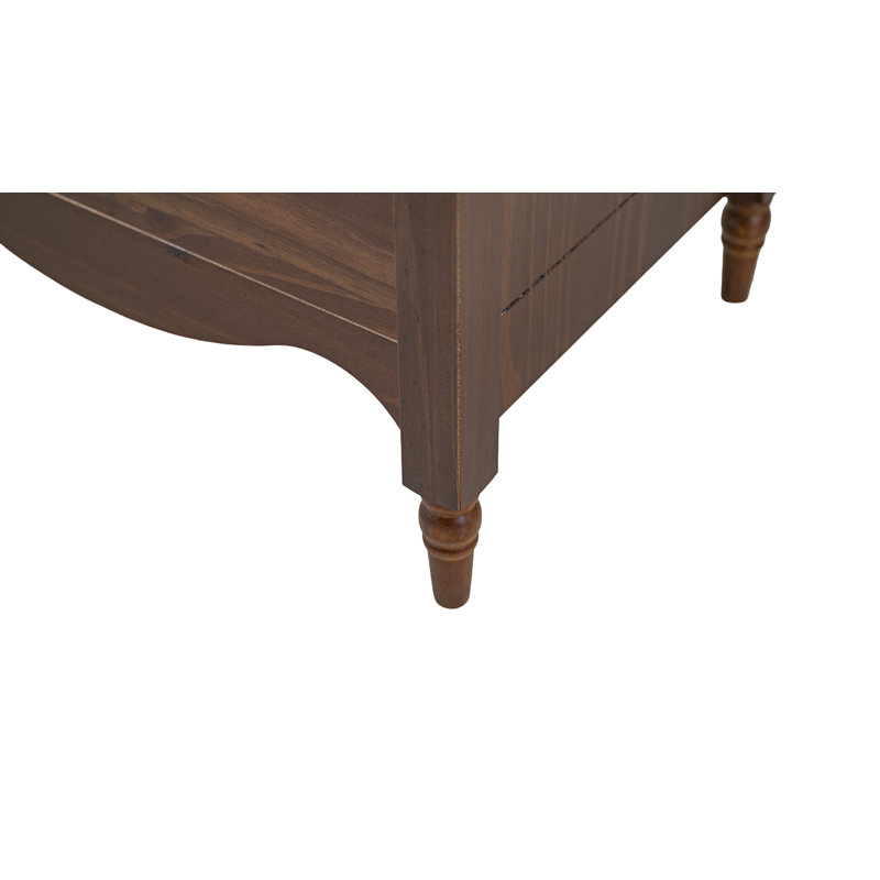 Ensemble de chambre à coucher en bois massif 4 pièces Brixton avec commode, commode et 2 tables de chevet