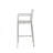 Outdoor 29.50" Barstools With Rust-Proof Aluminum Frame, Set Of 2, Silver