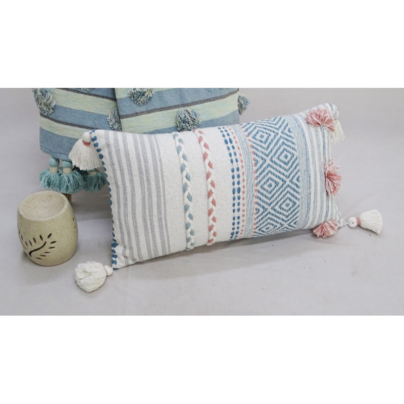 Bhawna's Fusion Rectangular Cotton Pillow Cover & Insert