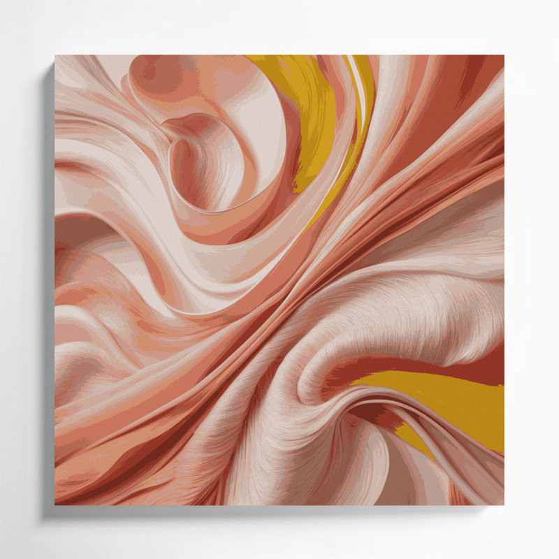 Art mural sur toile Lyrical Abstraction 79, H 8 po x l 8 po
