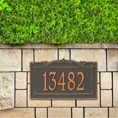 Signature Series 1-Line Wall Address Plaque
