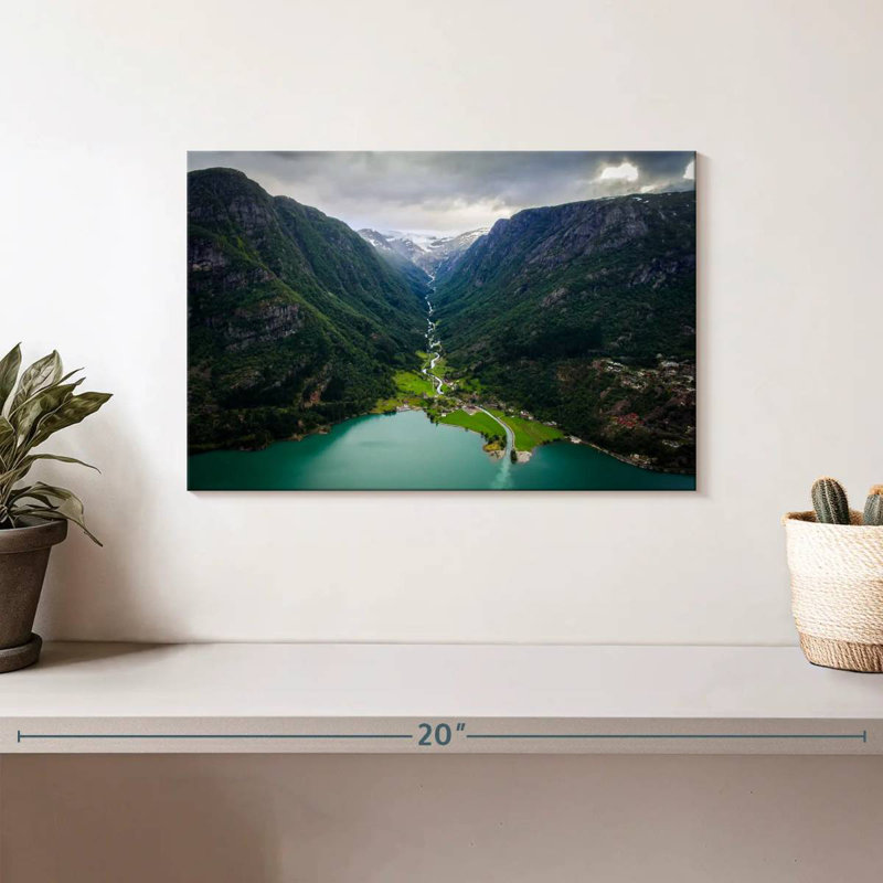 Kavia Odda Mountain Scene, 8" H x 12" W