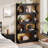 71" Tall Bookcase, 4-Tier S-Shaped Bookshelf-593556423