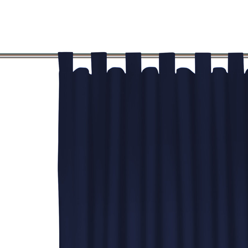 Curtain Panel Panel, Width 132 x Drop 225, Midnight Blue