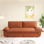 Grand lit orange de 73,2 po, canapé-lit convertible 31 po, amovible et amovible, confortable pour dormir
