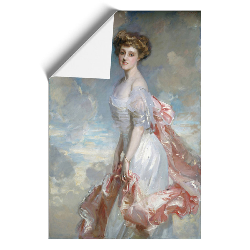 Portrait Of A Lady by John Singer Sargent - No Frame Painting, 42cm H x 30cm W x 0.1cm D