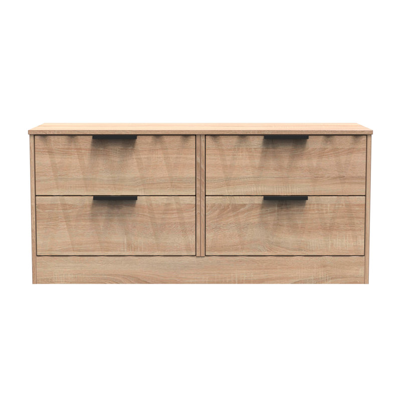 Besmir 4 Drawer Bed Box (Ready Assembled), Bardolino Oak