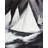 Grayscale Boats in a Storm - Contemporary White Framed Canvas