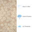 Tapis intérieur / extérieur beige / blanc 1 pi 8 po x 2 pi 6 po Anjuman