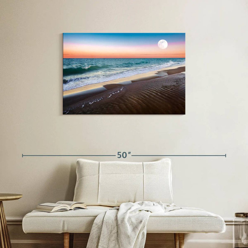Gillard Moonrise At Sunset, 24" H x 36" W