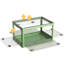 Boîte de rangement pliable, 5 ouvertures latérales empilables avec couvercle, roues, loquets de sécurité, poignées-12971097-12971098