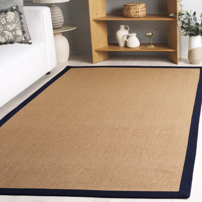 Natural Fiber Flat Weave Jute/Sisal; Latex; Cotton Solid Color Indoor Rug