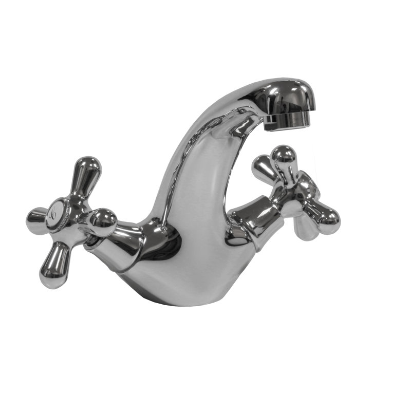 Memory Centerset Bathroom Faucet with Drain Assembly