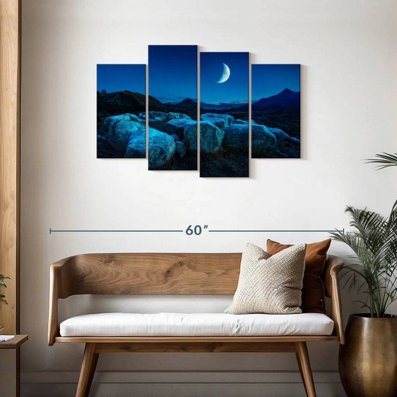 Lever de lune sur l'île d'Oberle