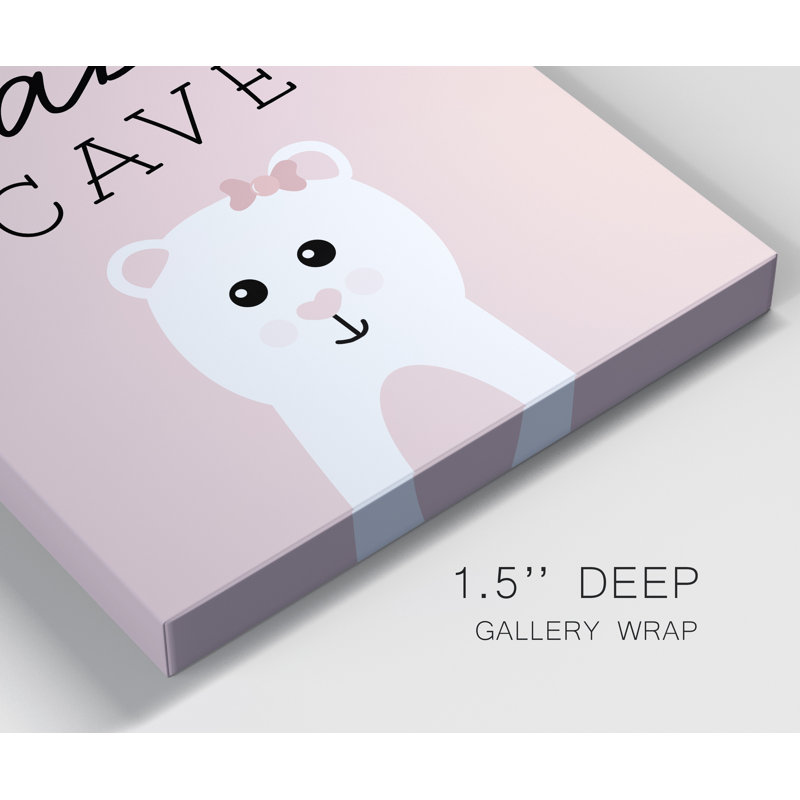 «Little Babe Cave» par Natalie Carpentieri, reproduction d'art textuel sur toile tendue, H 20 po x l 16 po x P 1 po