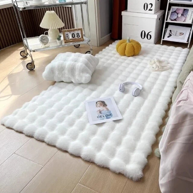 Rabit Wave White, Rectangle 80 x 150 cm