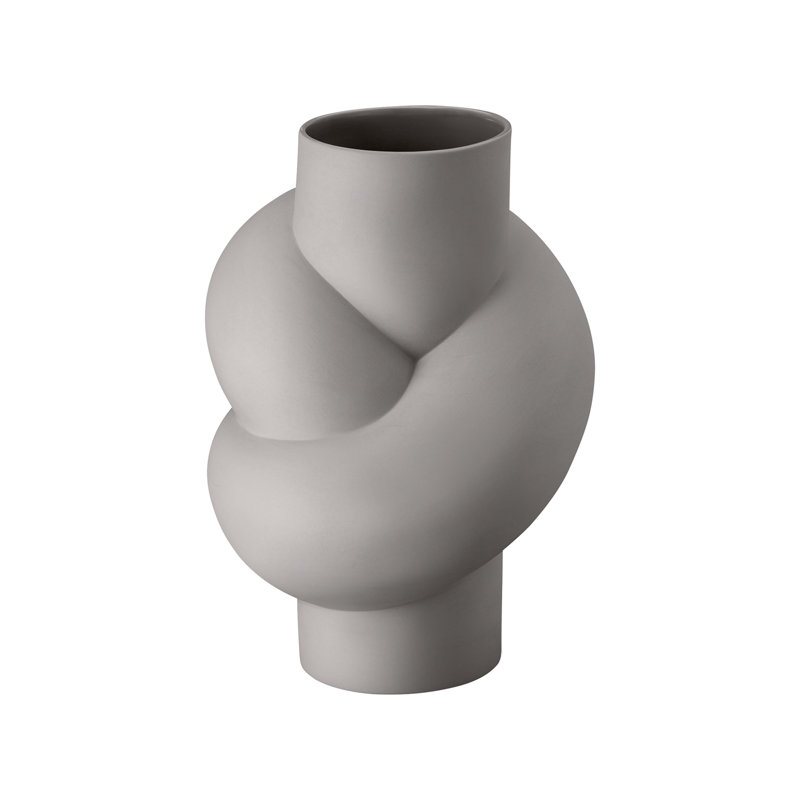 Node Porcelain China Table Vase, Lava