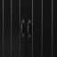 Armoire de rangement pour salle de bain avec deux paniers à linge, armoire de rangement avec portes et tiroir pour la maison, noir-405212764