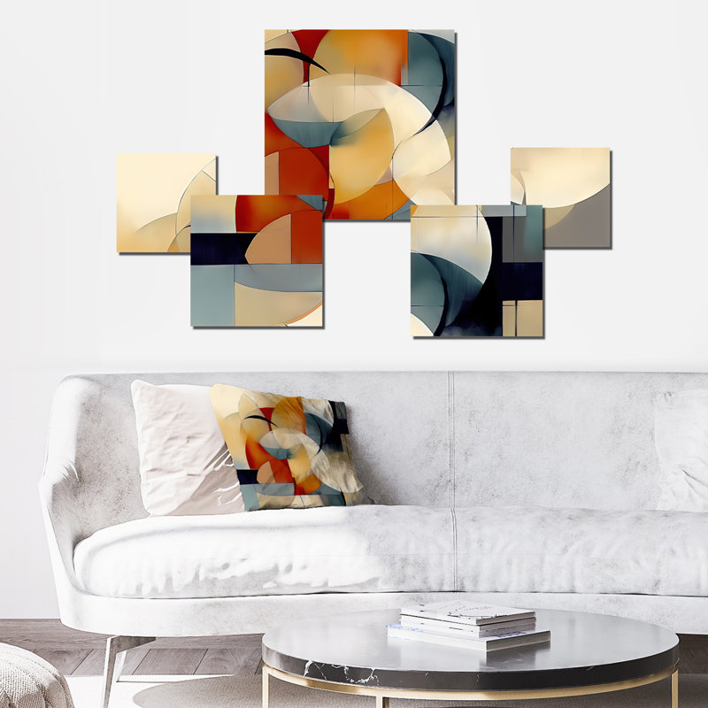 Exploration de motifs abstraits I 5 pièces