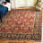 Albirda Wool Pile Oriental Rug in Navy/Gold/Red-4230472