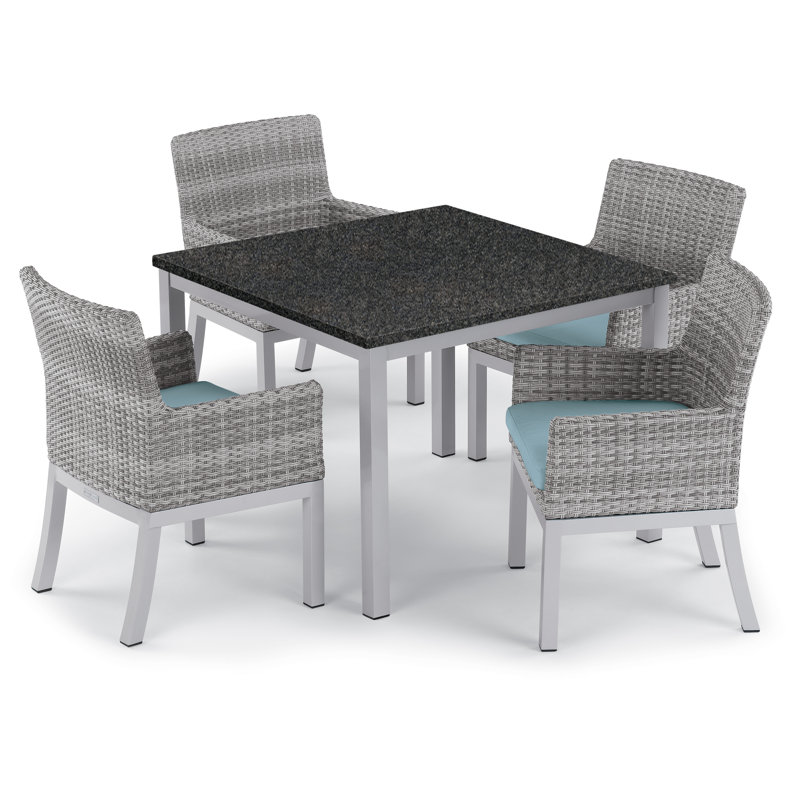 Argento Outdoor Dining Chair, Ice Blue
