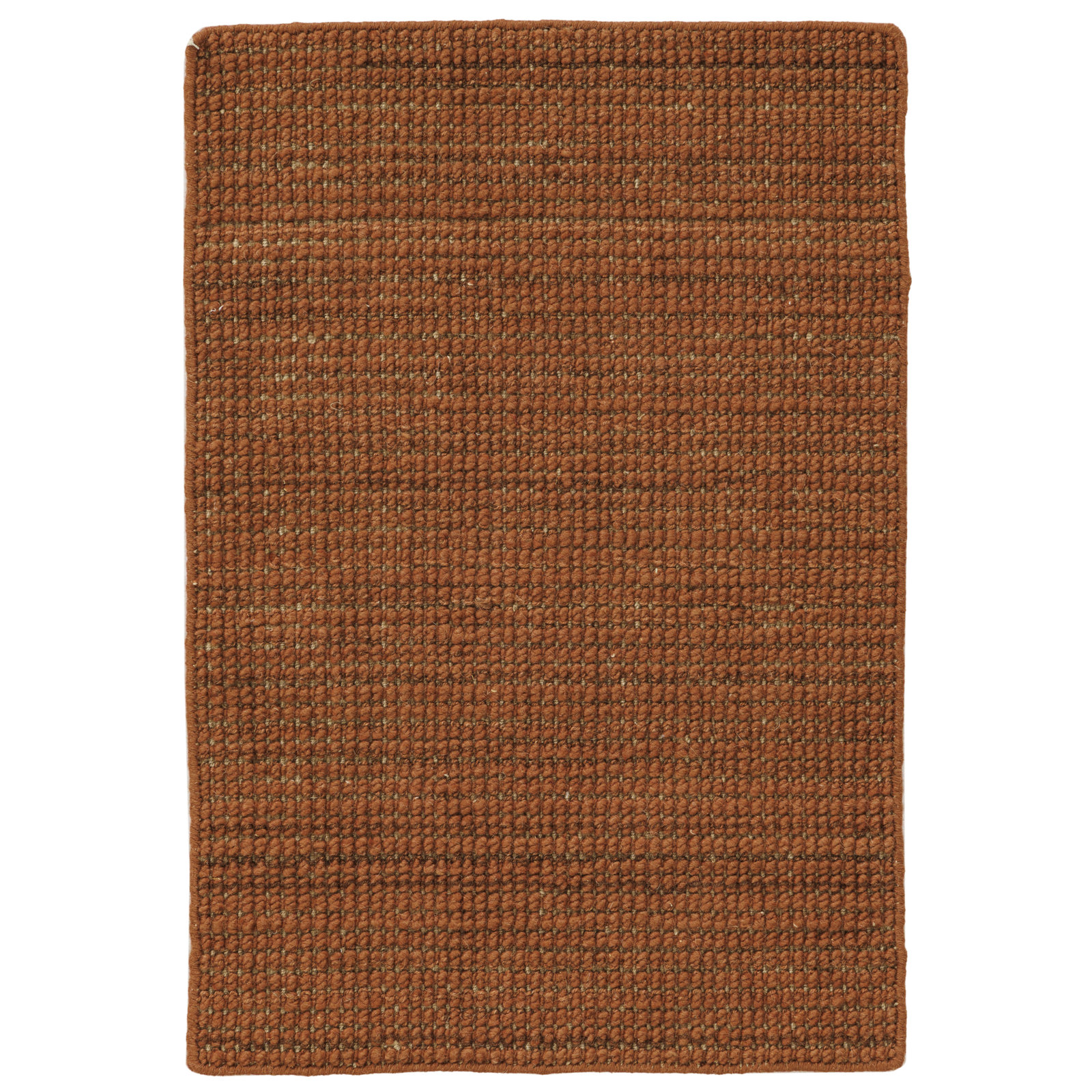 Hand-Loomed Wool Rug, Rectangle 5' x 8', Clay
