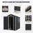 Outdoor Plastic Storage Shed With Floor,Black-124385850